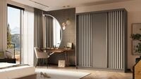 ALTDECOR Schiebet&uuml;renschrank LABELLO (Kleiderschrank Garderobenschrank mit viel