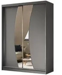 Masseno Schwebet&uuml;renschrank VOCE 160 cm Kleiderschrank mit Spiegel 2 T&uuml;ren...
