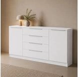 borchardt M&ouml;bel Kommode Oliva, Kommode mit Metallgriffen, Modernes Sideboard...