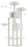 FEANDREA Kratzbaum, Katzenbaum, 168/206 cm(H), mehrst&ouml;ckig f&uuml;r gro&szlig;e Katzen,