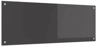 vidaXL K&uuml;chenr&uuml;ckwand, K&uuml;chenr&uuml;ckwand Dunkelgrau 110 x 40 cm Geh&auml;rtetes...