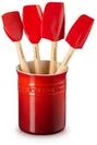 LE CREUSET Kochbesteck-Set Classic Kochkellen-Set 5tlg. Craft, 1.1 L, Kirschrot,