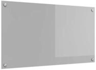 vidaXL K&uuml;chenr&uuml;ckwand K&uuml;chenr&uuml;ckwand Hellgrau 90 x 50 cm Geh&auml;rtetes Glas,