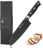 Wakoli Santokumesser Titanium Noir Edelstahl Santoku K&uuml;chenmesser 18cm Klinge,...
