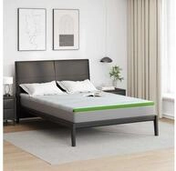 Matratzenauflage vidaXL, Matratzenauflage Wei&szlig; und Gr&uuml;n 140 x 200 cm Jacquard...
