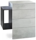 Vladon Nachttisch Queens (Nachttischschrank mit 2 Schubladen, und 1 seitlichem...