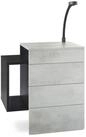 Vladon Nachttisch Queens (Nachttischschrank mit 2 Schubladen, und 1 seitlichem...