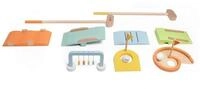 Classic World Minigolf-Set Classic World - Mini-Golfset aus Holz - 38x60x12,6cm...