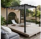 MCW Pergola MCW-N93-3x3, BxTxH: 300x300x240 cm, Bezug mit Beschichtung zur