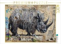 CALVENDO Puzzle CALVENDO Puzzle Wollnashorn, 1000 Teile Lege-Gr&ouml;&szlig;e 64x48cm