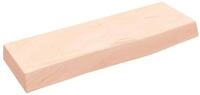 vidaXL Regal Wandregal 60x20x6 cm Massivholz Eiche Unbehandelt, 1-tlg.