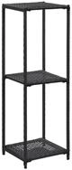 vidaXL B&uuml;cherregal Regal Schwarz 30x30x90 cm Poly Rattan, 1-tlg.