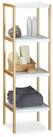 relaxdays Standregal Regal Bambus mit 4 Ablagen