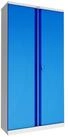 Phoenix Aktenschrank Stahlschrank SCL1891GBK 2 T&uuml;ren 4 B&ouml;den grau/blau...