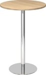 HAMMERBACHER Empfangstheke Stehtisch 80cm Eiche/chrom