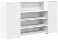 vidaXL Schreibtisch Empfangstresen Wei&szlig; 180 x 50 x 103,5 cm Holzwerkstoff