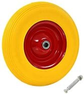 vidaXL Rollwagen Schubkarrenrad mit Achse Massives PU 4,00 - 8 390 mm