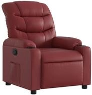 vidaXL Sessel Relaxsessel Weinrot Kunstleder (1-St)