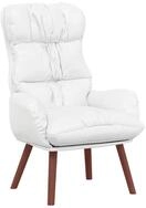 vidaXL Sessel Sessel Wei&szlig; 69 x 74 x 93 cm Kunstleder (1-St)