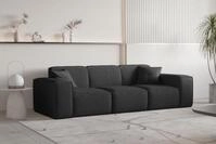 Fun M&ouml;bel Sofa Sofa Designersofa CELES PREMIUM 3-Sitzer in Stoff, Inkl. 2...