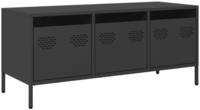 vidaXL TV-Schrank TV-Schrank Schwarz 101,5x39x43,5 cm Kaltgewalzter Stahl (1-St)