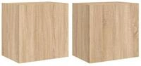 vidaXL TV-Schrank TV-Wandschr&auml;nke 2 Stk. Sonoma-Eiche 40,5x30x40 cm...
