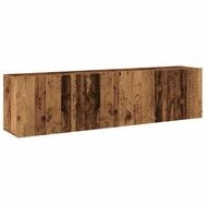 vidaXL TV-Wand TV-Wandschr&auml;nke 2 Stk. Altholz-Optik 80x30x41 cm, (2-St)