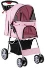 COSTWAY Hundebuggy Hundewagen, Tiertransportbox, mit Gitternetz, bis 15 kg