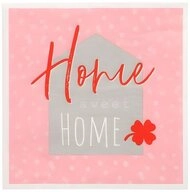 PAPSTAR Papierserviette Servietten, 3-lagig 1/4-Falz 33 cm x 33 cm Sweet Home...