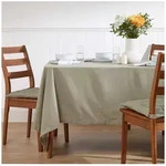 Homescapes Tischdecke Tischdecke grau &ndash; 137 x 178 cm, 100% Baumwolle (1-tlg)...