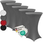 NYVI Stehtischhusse Stehtischhussen NYVIGala 80cm Anthrazit Grau 5er Set