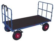 CORDES Transportroller VARIOfit Handpritschenwagen mit 2 Rohrgitterw&auml;nden