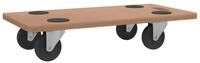 vidaXL Transportroller Rollbretter 6 Stk. Rechteckig Holzwerkstoff, (6-St)
