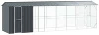 vidaXL Vogelk&auml;fig, Vogelk&auml;fig Anthrazit 860 x 208 x 247 cm Verzinkter Stahl