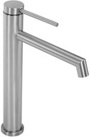 wohnwerk.idee Badarmatur Design-Waschtischarmatur Hoch aus Edelstahl, moderner