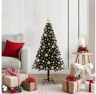 vidaXL K&uuml;nstlicher Weihnachtsbaum, Weihnachtsbaum mit 150 LEDs mit St&auml;nder...