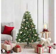 vidaXL K&uuml;nstlicher Weihnachtsbaum, K&uuml;nstlicher Weihnachtsbaum mit 150 LEDs...