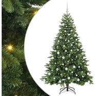 vidaXL LED Baum K&uuml;nstlicher Weihnachtsbaum mit 300 LEDs Gr&uuml;n 180 cm PE und PVC