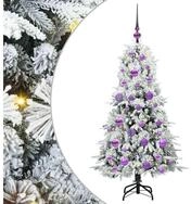vidaXL K&uuml;nstlicher Weihnachtsbaum K&uuml;nstlicher klappbarer Weihnachtsbaum Wei&szlig;...