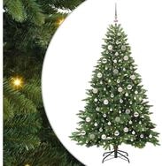 vidaXL LED Baum K&uuml;nstlicher Weihnachtsbaum mit 300 LEDs Gr&uuml;n 180 cm PE und PVC