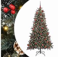 vidaXL K&uuml;nstlicher Weihnachtsbaum K&uuml;nstlicher Weihnachtsbaum Gr&uuml;n 180 cm PVC,