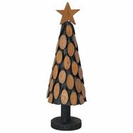 vidaXL K&uuml;nstlicher Weihnachtsbaum Weihnachtsbaum mit St&auml;nder Braun 61 cm...