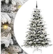vidaXL K&uuml;nstlicher Weihnachtsbaum K&uuml;nstlicher klappbarer Weihnachtsbaum Wei&szlig;...