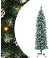 vidaXL K&uuml;nstlicher Weihnachtsbaum K&uuml;nstlicher schlanker Weihnachtsbaum Gr&uuml;n...