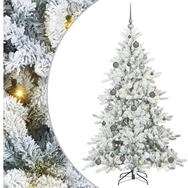 vidaXL K&uuml;nstlicher Weihnachtsbaum K&uuml;nstlicher klappbarer Weihnachtsbaum Wei&szlig;...