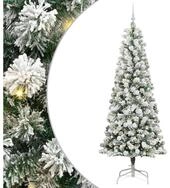 vidaXL Christbaumschmuck K&uuml;nstlicher klappbarer Weihnachtsbaum Gr&uuml;n und Wei&szlig;...