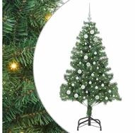 vidaXL LED Baum Weihnachtsbaum mit 150 LEDs mit St&auml;nder Gr&uuml;n 150 cm PVC