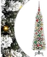 vidaXL LED Baum K&uuml;nstlicher Weihnachtsbaum mit 150 LEDs mit St&auml;nder Wei&szlig; 120...
