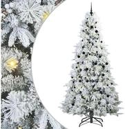 vidaXL K&uuml;nstlicher Weihnachtsbaum K&uuml;nstlicher klappbarer Weihnachtsbaum Wei&szlig;...