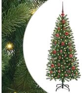 vidaXL LED Baum K&uuml;nstlicher Weihnachtsbaum mit 150 LEDs Gr&uuml;n 150 cm PE und PVC
